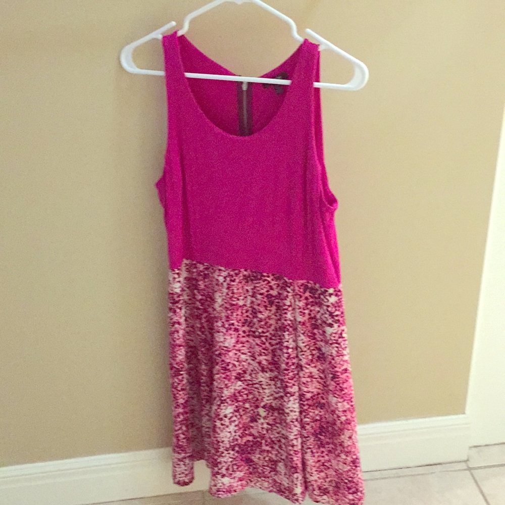 Pink dress with embellished zipper